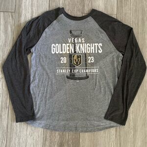 Fanatics Vegas Golden Knights Stanley Cup Champions Long sleeve raglan.